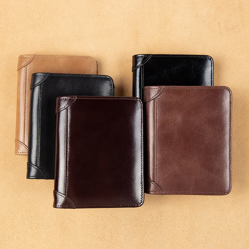 High Quality Classic Genuine Leather Wallets Card Holder Men Brand Rfid Black Slim Mini Wallet Small Money Bag Male Purses
High Quality Classic Genuine Leather Wallets Card Holder Men Brand Rfid Black Slim Mini Wallet Small Money Bag Male Purses