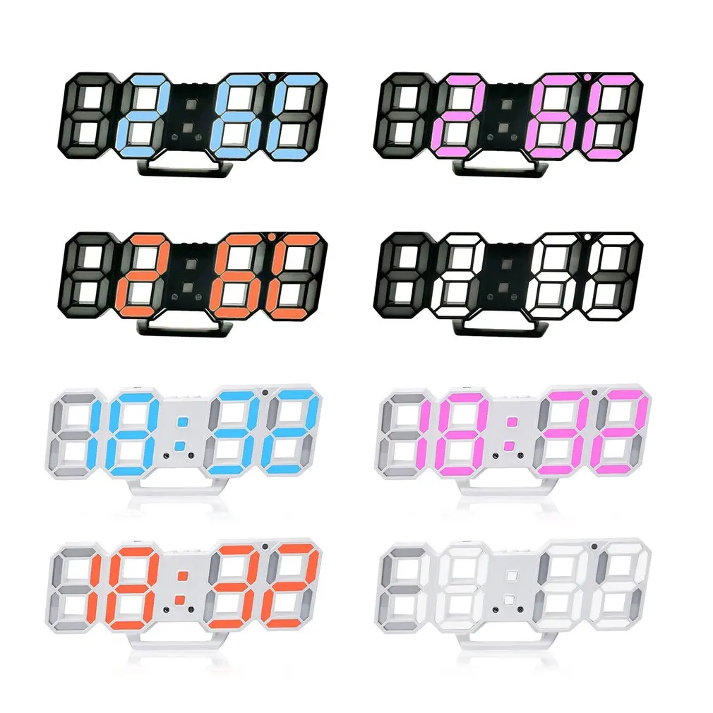 3D LED Display Digital Wall Clock Electronic Modern Design Simple fashion Wall Clock USB Plug Wall Clock Stereo Clock
3D LED Display Digital Wall Clock Electronic Modern Design Simple fashion Wall Clock USB Plug Wall Clock Stereo Clock