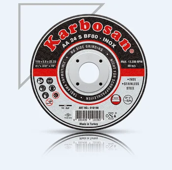 Karbosan 115 mm Staninless Cutting Disc 25 Pack
Karbosan 115 mm Staninless Cutting Disc 25 Pack