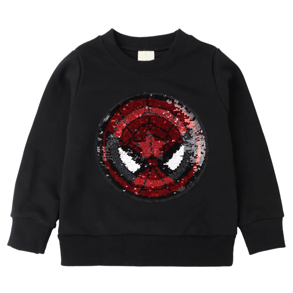 T-Shirts For Boys Baby Spider Man Reversible Sequin T Shirt Switchable Toddler Sweatshirt With Sequins Shirts Children costumes
T-Shirts For Boys Baby Spider Man Reversible Sequin T Shirt Switchable Toddler Sweatshirt With Sequins Shirts Children costumes