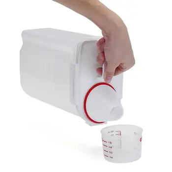 2500ml Food Storage Container Plastic Kitchen Refrigerator Noodle Box Multigrain Storage Tank Transparent Sealed Cans
2500ml Food Storage Container Plastic Kitchen Refrigerator Noodle Box Multigrain Storage Tank Transparent Sealed Cans