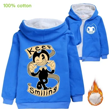 2019 Fashion New Bendy and the Ink Machine Winter Zipper Hoodie Sweatshirt boy Jacket Popular Print Thicken Comfortable Game Coa
2019 Fashion New Bendy and the Ink Machine Winter Zipper Hoodie Sweatshirt boy Jacket Popular Print Thicken Comfortable Game Coa