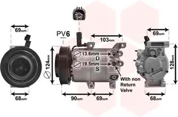 AC A/C Air Conditioning Conditioner Compressor Cooling Pump VS12M for HYUNDAI FLUIDIC ELANTRA MD UD 1.6 977013X000 97701-3X000
AC A/C Air Conditioning Conditioner Compressor Cooling Pump VS12M for HYUNDAI FLUIDIC ELANTRA MD UD 1.6 977013X000 97701-3X000