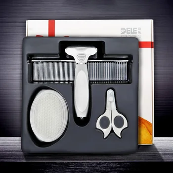 Pet Grooming Tool Kit Dematting Comb for Dogs& Cats, Cat Claw Trimmer, Dog Professional Grooming Set
Pet Grooming Tool Kit Dematting Comb for Dogs& Cats, Cat Claw Trimmer, Dog Professional Grooming Set