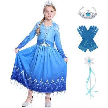Version 2 Fancy Princess Elsa Dress for Baby Girl Elsa Magic Gown Cosplay Costume Snow Queen 2 Children Halloween Party Clothing
Version 2 Fancy Princess Elsa Dress for Baby Girl Elsa Magic Gown Cosplay Costume Snow Queen 2 Children Halloween Party Clothing