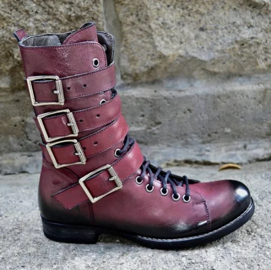 Men's Retro Multiple Buckle Retro Ankle Boots-Black Friday Brogue Shoes Spring Vintage Classic Male Casual YK457 
Men's Retro Multiple Buckle Retro Ankle Boots-Black Friday Brogue Shoes Spring Vintage Classic Male Casual YK457