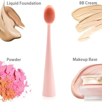 Toothbrush Type Foundation Brush Nylon Bristles Plastic Handle Makeup Brush Blush Brush 
Toothbrush Type Foundation Brush Nylon Bristles Plastic Handle Makeup Brush Blush Brush