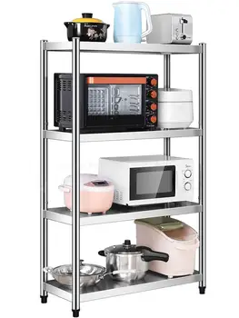 304 Stainless Steel Kitchen Shelf Landing Multi-layer Microwave Oven Housing Shelf Provincial Space Domestic Oven Rack 
304 Stainless Steel Kitchen Shelf Landing Multi-layer Microwave Oven Housing Shelf Provincial Space Domestic Oven Rack