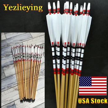 Hunting Archery 12PCS 80cm Handmade Natural Wooden Arrows Bolts W Turkey Feather For 25-50lbs Longbow Recurve Bow
Hunting Archery 12PCS 80cm Handmade Natural Wooden Arrows Bolts W Turkey Feather For 25-50lbs Longbow Recurve Bow