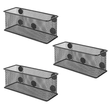 3pcs Non Slip Pen Holder Solid School On White Board Magnetic Basket Set Refrigerator Multi Purpose In Locker Mesh Organizer
3pcs Non Slip Pen Holder Solid School On White Board Magnetic Basket Set Refrigerator Multi Purpose In Locker Mesh Organizer