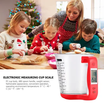 Electronic Beaker Libra Scale with LCD Display Plastic Temperature Measuring Cup Kitchen Dining Baking Measuring Tools
Electronic Beaker Libra Scale with LCD Display Plastic Temperature Measuring Cup Kitchen Dining Baking Measuring Tools