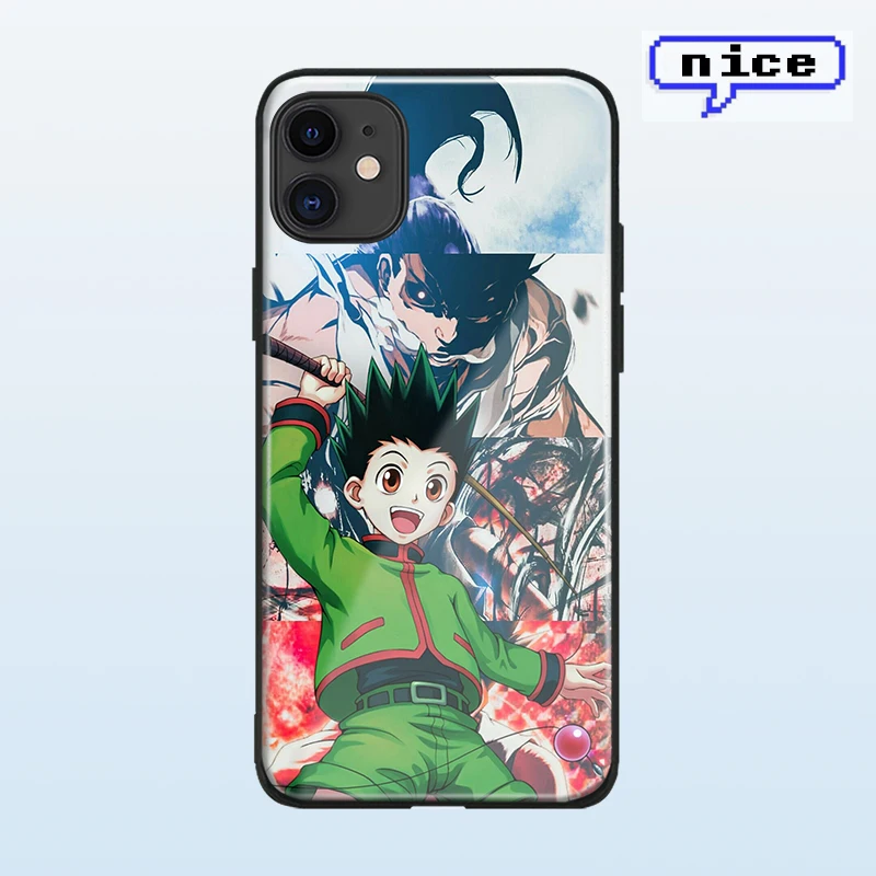 Freecss Gon Hunter x Anime cover FOR iPhone SE 6s 7 8 xr xs 11 pro max Samsung s note 10 20 plus glass phone case shell | Мобильные
