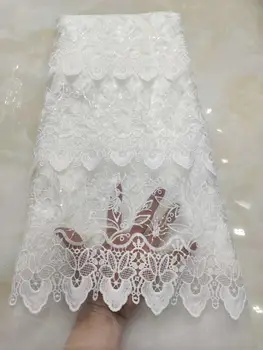 white 2019 Latest French Nigerian Lace Fabrics High Quality Tulle African Lace Fabric Bride Wedding Stones French Lace 5yards
white 2019 Latest French Nigerian Lace Fabrics High Quality Tulle African Lace Fabric Bride Wedding Stones French Lace 5yards