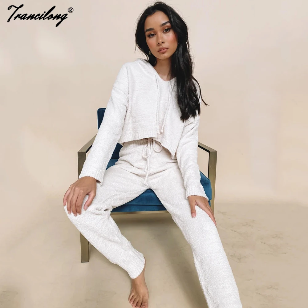 Casual Loose Two Pieces Sweatshirts Set Solid Hoodies Tracksuit Women Lounge Wear Home Female Pullover Suit 2020 Outfits Winter
Casual Loose Two Pieces Sweatshirts Set Solid Hoodies Tracksuit Women Lounge Wear Home Female Pullover Suit 2020 Outfits Winter