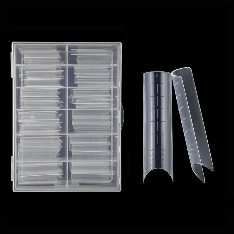 120 Pcs/box Clear Dual Forms Crystal Nail Extension Forms with Scale for Nails Tips Quick Building Gel Mold Tips Nail Art Tools
120 Pcs/box Clear Dual Forms Crystal Nail Extension Forms with Scale for Nails Tips Quick Building Gel Mold Tips Nail Art Tools