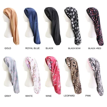 Soft Silk Sleeping Cap For Long Hair With High Elastic Band And Printed Flower Solid Color Hair Bonnet Hat For Hair Care
Soft Silk Sleeping Cap For Long Hair With High Elastic Band And Printed Flower Solid Color Hair Bonnet Hat For Hair Care