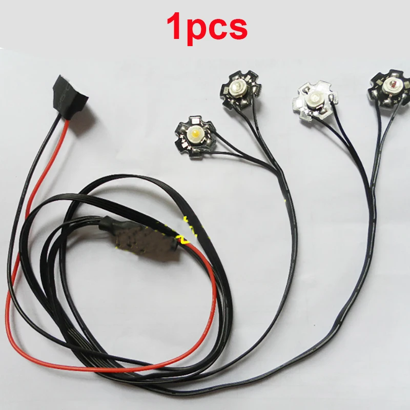 RC Quadcopter LED Burst Strobe Light High Bright 4 лампы s 5 v 32 широкое напряжение DIY Drone для 2S 3S 4S 5S 6S