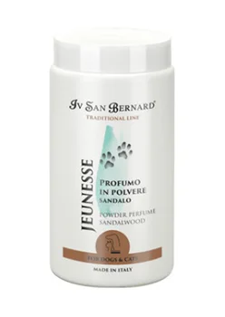 IV SAN BERNARD ISB TRADITIONAL LINE JEUNESSE Iv San Bernard powder for trimming for dogs and cats with the smell of sandalwood
IV SAN BERNARD ISB TRADITIONAL LINE JEUNESSE Iv San Bernard powder for trimming for dogs and cats with the smell of sandalwood