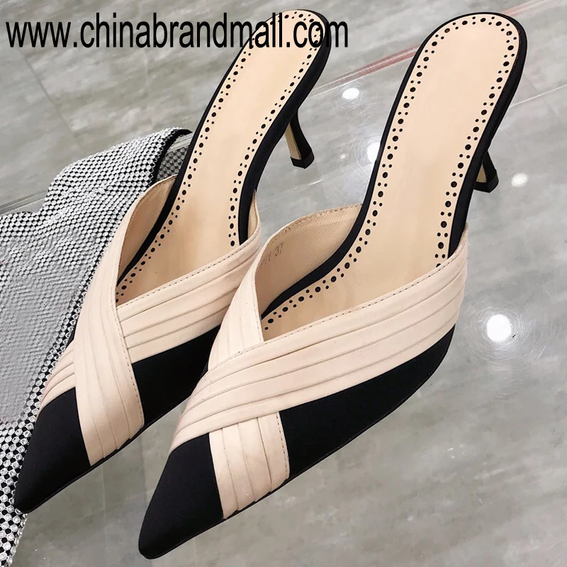 Women Pumps Pointed Toe Slippers With Thin Heel Slipper 2019 High Quality Fashion Womens Lady Slipper 
Women Pumps Pointed Toe Slippers With Thin Heel Slipper 2019 High Quality Fashion Womens Lady Slipper