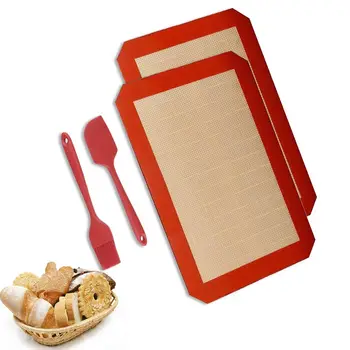 4PCS Bakery Tool Sets High Temperature Resistant Non Stick Silicone Baking Mat With Scraper Oil Brush for Cake Cookie Macaron
4PCS Bakery Tool Sets High Temperature Resistant Non Stick Silicone Baking Mat With Scraper Oil Brush for Cake Cookie Macaron