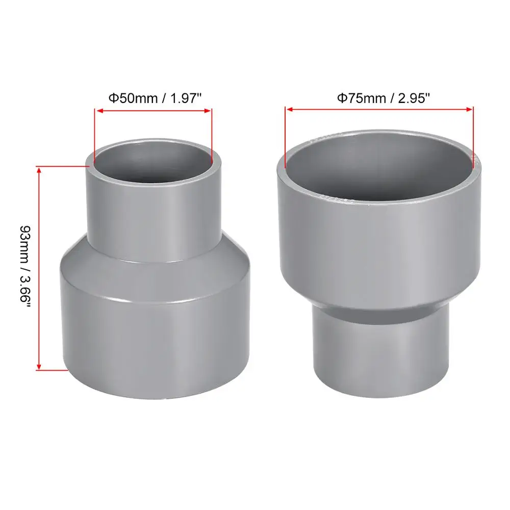 Uxcell PVC Reducing Coupling Hub by Hub DWV Pipe Fittings Gray for Pressure Systems Reducing Coupling 8 sizes 1PCS
Uxcell PVC Reducing Coupling Hub by Hub DWV Pipe Fittings Gray for Pressure Systems Reducing Coupling 8 sizes 1PCS