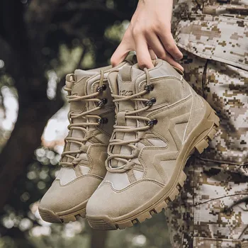 New Arrival Military Ankle Boots Men Comfortable Tactical Training Designer Tactical Shoes for Mens Anti-Slip Men Outdoor Boots
New Arrival Military Ankle Boots Men Comfortable Tactical Training Designer Tactical Shoes for Mens Anti-Slip Men Outdoor Boots