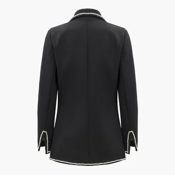 Sequin Women Chic Jacket Diamonds Black Formal Jackets Turn-down Collar Pockets Notched Blazer Coat Outerwear Female 
Sequin Women Chic Jacket Diamonds Black Formal Jackets Turn-down Collar Pockets Notched Blazer Coat Outerwear Female