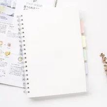 120 Sheets B5 Simplicity Blank PP Coil Notebook Color-coded Partition Practical Notepad Time Management Office School Supplies
120 Sheets B5 Simplicity Blank PP Coil Notebook Color-coded Partition Practical Notepad Time Management Office School Supplies