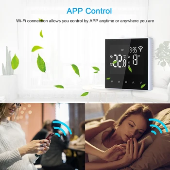 New Wi-Fi Smart Thermostat Digital Temperature Controller APP Control Weekly Circulation Programmable Electric Underfloor Heatin
New Wi-Fi Smart Thermostat Digital Temperature Controller APP Control Weekly Circulation Programmable Electric Underfloor Heatin