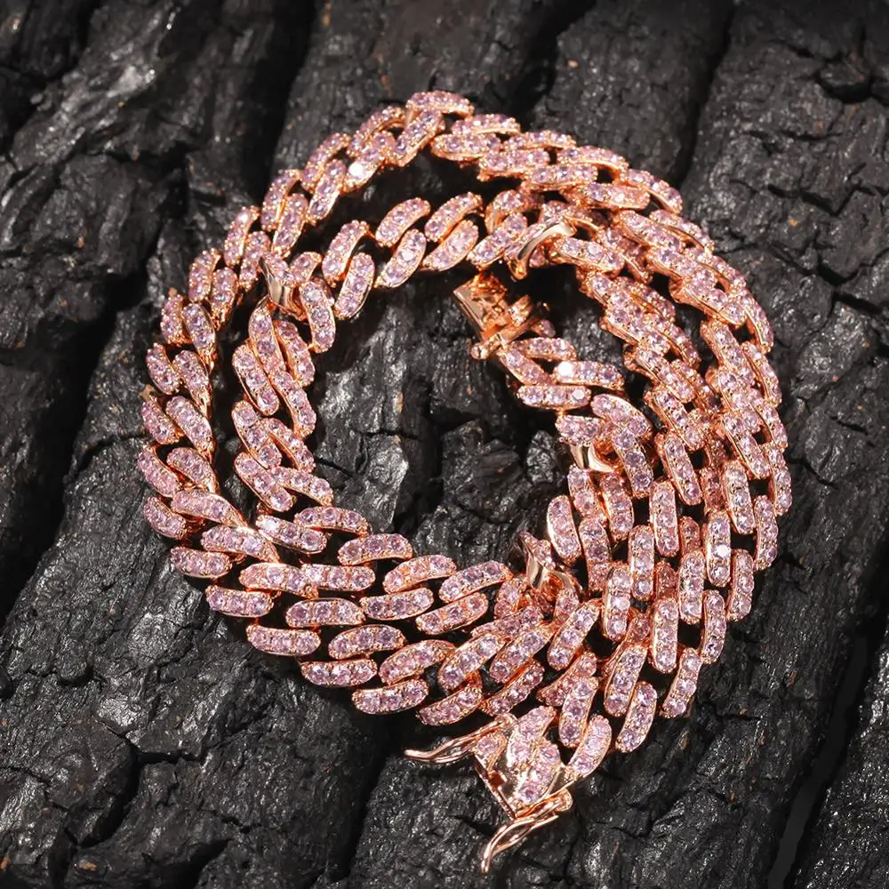 ADWLOF 9mm Iced Out Pink Cubic Zirconia Cuban Link Chain Neckalce Bling Choker Necklaces Hip Hop Jewelry for Men Women
ADWLOF 9mm Iced Out Pink Cubic Zirconia Cuban Link Chain Neckalce Bling Choker Necklaces Hip Hop Jewelry for Men Women