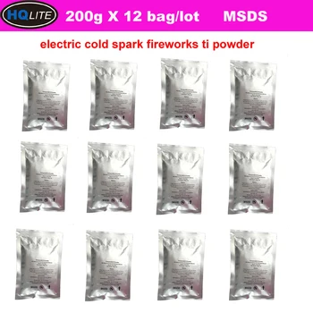 12bags 200g/Bag Ti Powder Titanium Metal Powder Cold Spark Fireworks Sparkular Machine Consumables Powder MSDS
12bags 200g/Bag Ti Powder Titanium Metal Powder Cold Spark Fireworks Sparkular Machine Consumables Powder MSDS