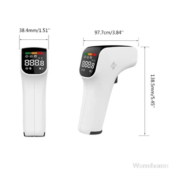 Adults Kids Thermometer Infrared Temperature-Gun Forehead Fever Alarm Indicator LED Digital Screen Instant Accurate Read S18 20
Adults Kids Thermometer Infrared Temperature-Gun Forehead Fever Alarm Indicator LED Digital Screen Instant Accurate Read S18 20