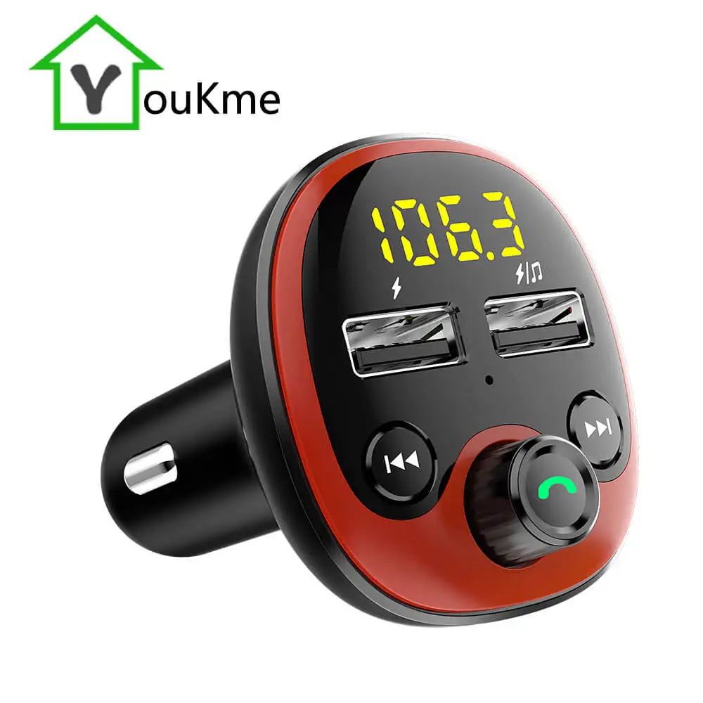 Car Charger FM Transmitter Wireless Music Bluetooth 5.0 QC 3.0 3.1A Quick Charge TF Card/U-Disk/MP3 Player Phone Accessories
Car Charger FM Transmitter Wireless Music Bluetooth 5.0 QC 3.0 3.1A Quick Charge TF Card/U-Disk/MP3 Player Phone Accessories