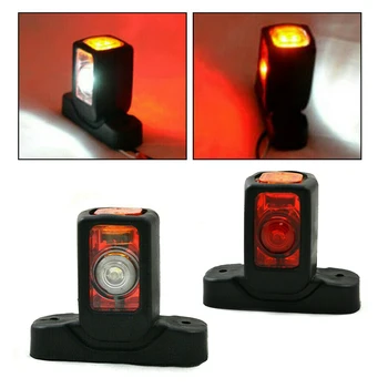 2Pcs 4 LED Red White Amber Side Marker Light Lamp for Car Truck Trailer Lorry Caravan Van Outline Marker Side Lights 12V 24V
2Pcs 4 LED Red White Amber Side Marker Light Lamp for Car Truck Trailer Lorry Caravan Van Outline Marker Side Lights 12V 24V