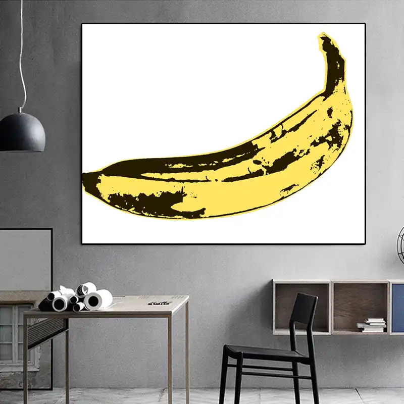 アンディウォーホルポップアートキャンバス絵画バナナプリントポスター画像リビングルームのための壁の芸術作品 Cuadros 家の装飾非フレーム ポップアート 油絵アンディウォーホル Gooum