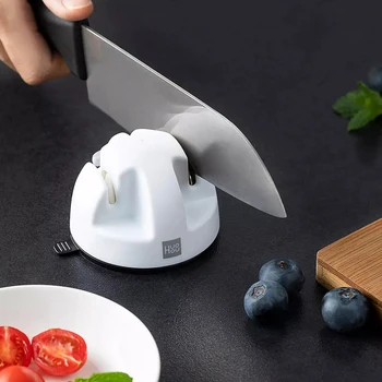 Huohou Mini Double Wheel Knife Sharpener Dual Mode Sharpening PVC Suction Stone Grinder Grindstone Tools for Kitchen
Huohou Mini Double Wheel Knife Sharpener Dual Mode Sharpening PVC Suction Stone Grinder Grindstone Tools for Kitchen