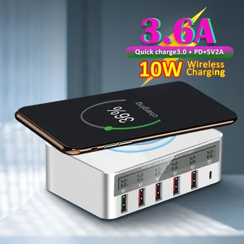 wireless travel pd Ports Smart QC 3.0 USB Charger Charging Multi-Port Travel Charger LCD Digital Display Station USB Charging
wireless travel pd Ports Smart QC 3.0 USB Charger Charging Multi-Port Travel Charger LCD Digital Display Station USB Charging