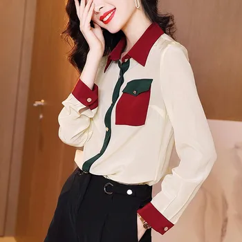 2020 Spring Fall Fashion Womens Patchwork Long Sleeve Chiffon Top Blouse Shirt , Woman Clothes , Women Autumn 3xl Blouses
2020 Spring Fall Fashion Womens Patchwork Long Sleeve Chiffon Top Blouse Shirt , Woman Clothes , Women Autumn 3xl Blouses