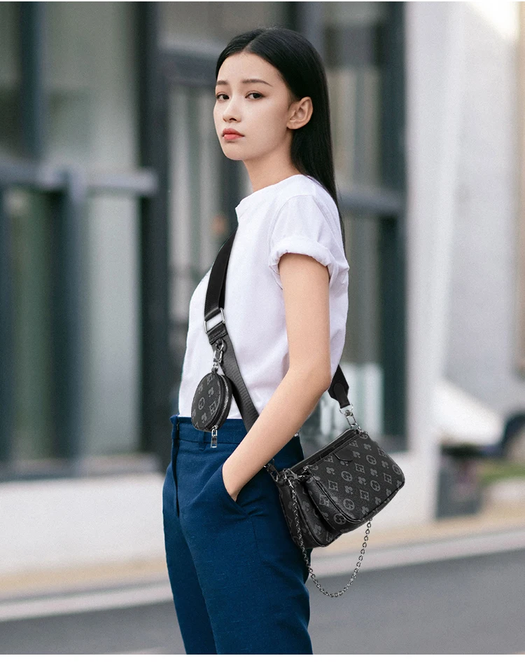 famous brand mahjong bag crossbody shoulder bag 3 in 1 luxury handbag PU leather tote bags fashion baguette bag for women 2020 famous brand mahjong bag crossbody shoulder bag 3 in 1 luxury handbag PU leather tote bags fashion baguette bag for women 2020