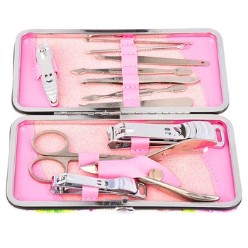 12Pcs Stainless Steel Scissors Cuticle Knife Ear Pick Nail Clippers Tool Nail Care Manicure Set Manicure Cleaning Tool
12Pcs Stainless Steel Scissors Cuticle Knife Ear Pick Nail Clippers Tool Nail Care Manicure Set Manicure Cleaning Tool