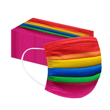 10/20/30Pieces Of Adult Disposable Mask Fashion Rainbow Disposable Three-layer Adult Printing Dustproof And Breathable Mask
10/20/30Pieces Of Adult Disposable Mask Fashion Rainbow Disposable Three-layer Adult Printing Dustproof And Breathable Mask