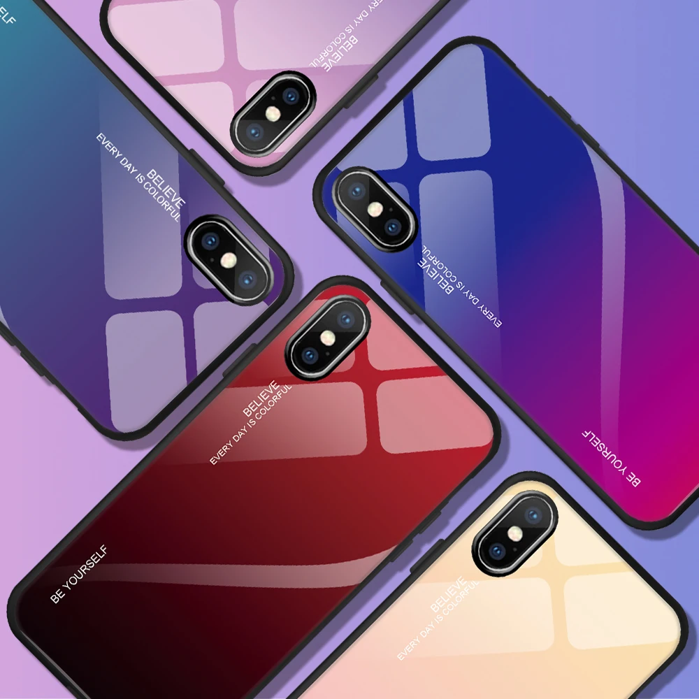 Gradient Color Shell For 7 8 6 6s Plus iPhone Xr X Xs Max Luxury Tempered Glass Phone Case For iPhone 11 Pro Max Back Cover Case
Gradient Color Shell For 7 8 6 6s Plus iPhone Xr X Xs Max Luxury Tempered Glass Phone Case For iPhone 11 Pro Max Back Cover Case