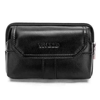 Fashion Genuine Leather designer Men's Fanny Pack Belt Waist Bag For Money 5.5-6‘’Mobile Phone Pouch Hip Bum Belly Belt Bag Dad 
Fashion Genuine Leather designer Men's Fanny Pack Belt Waist Bag For Money 5.5-6‘’Mobile Phone Pouch Hip Bum Belly Belt Bag Dad