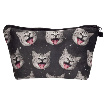 Women Cosmetic Bag 3D Prints Black Smile Cat Zipper Neceser Portable Makeup Bag Organizer Bolsa feminina Travel Toiletry Bag
Women Cosmetic Bag 3D Prints Black Smile Cat Zipper Neceser Portable Makeup Bag Organizer Bolsa feminina Travel Toiletry Bag