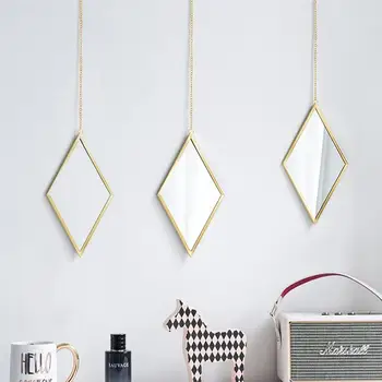 Mirrors Wall-Mounted Makeup Mirror Delicate Cosmetic Mirror Rhombus Wall Hanging Vanity Mirror For Home Hotel Bathroom Bedroom
Mirrors Wall-Mounted Makeup Mirror Delicate Cosmetic Mirror Rhombus Wall Hanging Vanity Mirror For Home Hotel Bathroom Bedroom