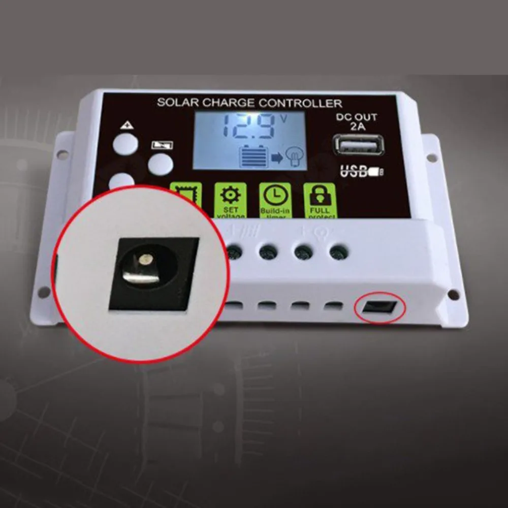 10A 12V/24V Solar Charge Controller Switch LCD Display Solar Panel Battery Regulator Charge Controller for Lithium Battery
10A 12V/24V Solar Charge Controller Switch LCD Display Solar Panel Battery Regulator Charge Controller for Lithium Battery