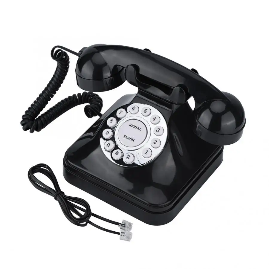 

Retro Telephone Vintage Antique Phone Wired Corded Landline Telephone Home Office Desk Decor telephone portable