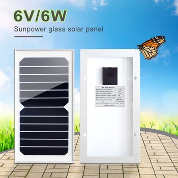 6V 6W glass Solar Panel Module Cell Kit 6V High Efficiency Panels Off Grid Solar System for Home/Phone power supply waterproof
6V 6W glass Solar Panel Module Cell Kit 6V High Efficiency Panels Off Grid Solar System for Home/Phone power supply waterproof