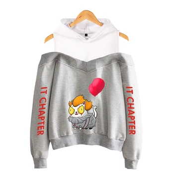 It-chapter 2 Off-the-shoulder Hoody Casual Tops It-chapter 2 Strapless Shoulder Hoodie Girls Sexy Coats Print Hot New Women Full
It-chapter 2 Off-the-shoulder Hoody Casual Tops It-chapter 2 Strapless Shoulder Hoodie Girls Sexy Coats Print Hot New Women Full