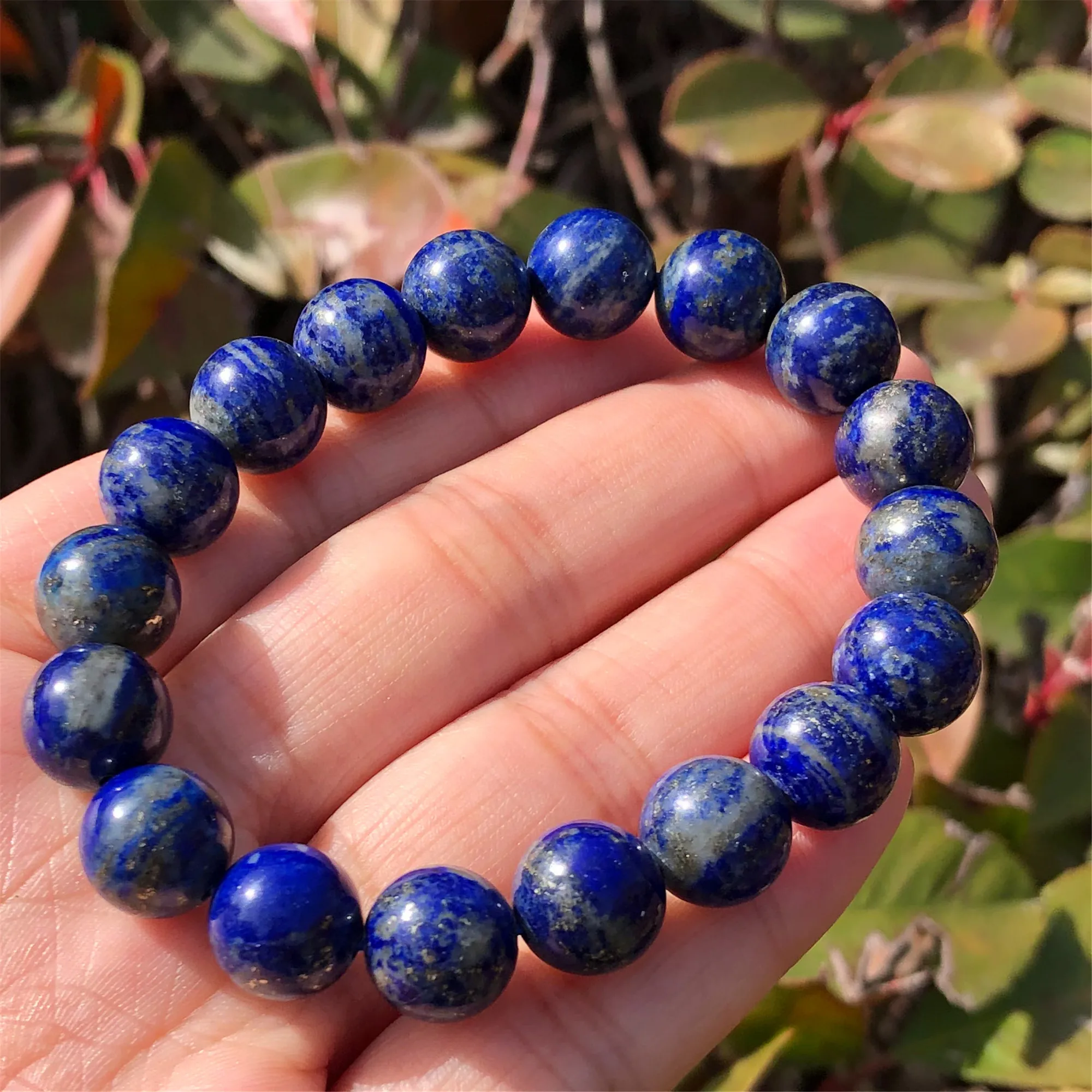 

1 Pc Fengbaowu Natural Lapis Lazuli Bracelet Round Bead Crystal Quartz Healing Stone Women Men Jewelry Gift